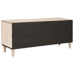 vidaXL Meuble TV Blanc 105 x 33 x 46 cm bois de manguier massif