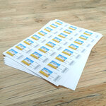 100 planches de 24 étiquettes 70 x 37 mm