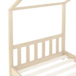 vidaXL Cadre de lit d'enfant Bois de pin massif 80x160 cm