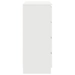 vidaXL Buffet avec tiroirs blanc 71x35x84 cm bois d'ingénierie