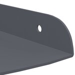 vidaXL Étagère Flottante d'Angle 4 pc Anthracite 15 x 15 x 2 cm
