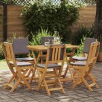 vidaXL Chaises de bistrot d'extérieur 6 Pièces Gris foncé 38 x 46 x 85 cm