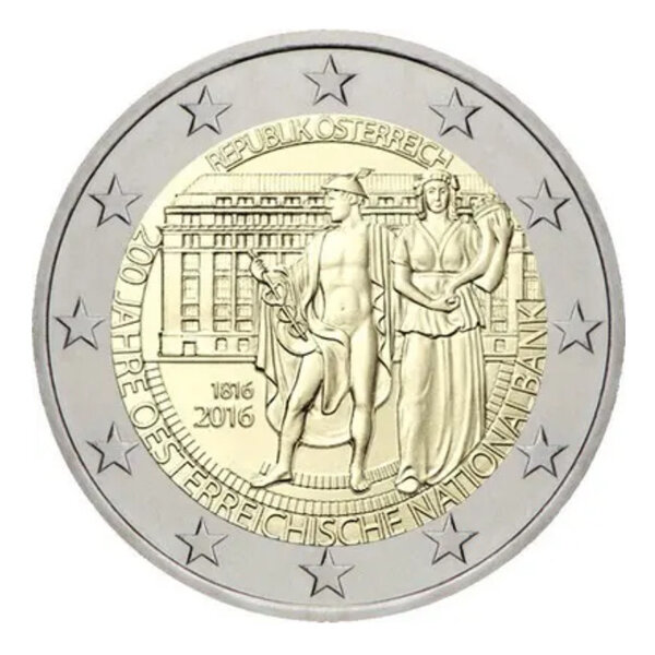 2 euros commémorative Autriche 2016 - Banque Nationale.