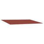 vidaXL Toile de rechange pour auvent orange et marron 400 × 350 cm