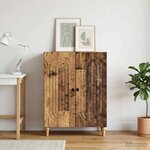 vidaXL Buffet Bois ancien 66 x 34 5 x 90 cm Bois d'ingénierie