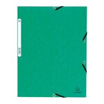 Chemise À Élastiques 3 Rabats Carte Lustrée 355g/m2 - Couleurs Assorties - X 50 - Exacompta