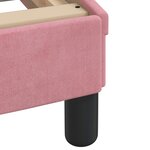vidaXL Lit avec matelas rose 90x200 cm velours