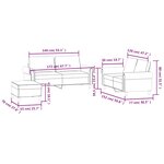 vidaXL Ensemble de canapés 3 Pièces avec coussins Vert foncé Velours