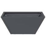 vidaXL Pot de jardin en forme de bol 5 Pièces Anthracite 35 x 35 x 15 cm