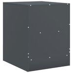 vidaXL Tables de chevet 2 Pièces anthracite 34 5x39x44 cm acier