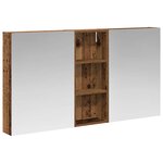 vidaXL Ensemble de Meubles de Salle de Bain 3 Pièces 130 x 14 5 x 70 cm