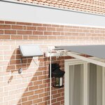 vidaXL Auvent avec Blanc 4 5 × 3 m Métal