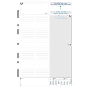 Recharge Exatime 21 journalier millésimé 2eme semestre 210x142 mm EXACOMPTA