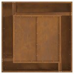 vidaXL Braise Marron 80 x 80 x 40 cm Acier résistant aux intempéries