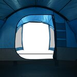 vidaXL Tente familiale tunnel 8 personnes bleu imperméable