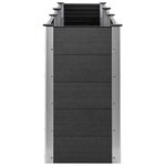 vidaXL Lit surélevé de jardin Gris 300x50x91 cm WPC