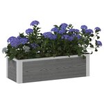 vidaXL Jardinière surélevée Gris 75 x 30 x 22 cm WPC et Aluminium