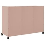 vidaXL Buffet rose 100 5x39x72 cm acier