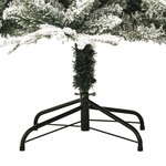 vidaXL Sapin de Noël artificiel à flocons de neige Vert 180 cm PVC/PE