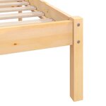 vidaXL Cadre de lit sans matelas bois massif