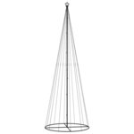 vidaXL Arbre de Noël cône 732 LED Blanc chaud 160x500 cm