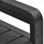 vidaXL Banc de rangement de jardin 132 5 cm plastique anthracite