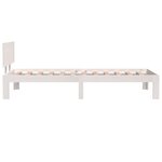 vidaXL Cadre de lit sans matelas blanc 75x190 cm