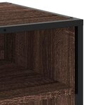 vidaXL Meuble TV chêne marron 61x40x46 cm bois d'ingénierie et métal
