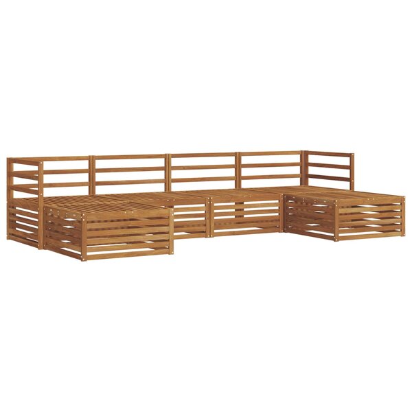 vidaXL Ensemble de canapés d'extérieur 6 pc Naturel