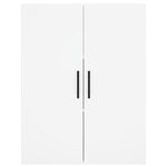 vidaXL Buffet haut Blanc 69 5x34x180 cm Bois d'ingénierie