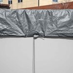 Bestway Couverture de piscine Ø3 05 m Rond Polyester Gris