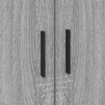 vidaXL Cadre de lit Gris Sonoma 70 x 190 cm Bois d'ingénierie