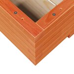 vidaXL Jardinière cire marron 110x60x26 5 cm bois de pin massif