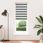 vidaXL Store zèbre gris foncé largeur du tissu 75 9 cm polyester