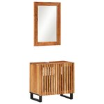 vidaXL Ensemble de meubles de salle de bain 2 Pièces bois massif d'acacia