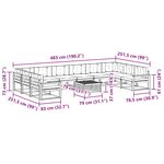 vidaXL Ensemble de canapés d'extérieur 11 pc Blanc et Beige
