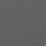vidaXL Coussin de tête de lit Hanko gris foncé 120 cm tissu