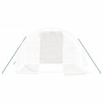 vidaXL Serre avec cadre en acier blanc 6 m² 3x2x2 m