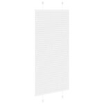 vidaXL Store plissé blanc 55x100 cm largeur du tissu 54 4 cm polyester