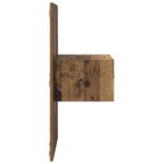 vidaXL Armoire de lit 2 Pièces Bois ancien 48 5 x 32 5 x 80 cm