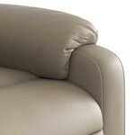 vidaXL Fauteuil de massage inclinable Cappuccino Similicuir