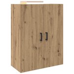 vidaXL Armoire Murale 2 Pièces Chêne artisanal 69 5 x 34 x 90 cm