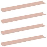 vidaXL Étagère flottante 4 pc Rose 80 x 9 x 2 5 cm Acier