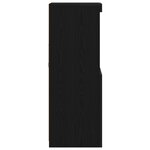 Buffet vidaXL avec lumières LED Chêne Noir 41x37x100 cm