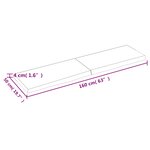 vidaXL Dessus de table marron clair bois chêne massif traité