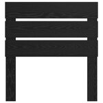 vidaXL Tête de lit Chêne noir 100 cm Bois d'ingénierie