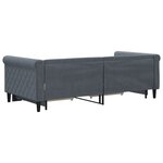 vidaXL Lit de jour avec gigogne et tiroirs sans matelas 90x190 cm
