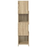 vidaXL Meuble d'angle Blanc 25 5x25x102cm Bois d'ingénierie