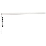 vidaXL Auvent rétractable jaune et blanc 5x3 m tissu et aluminium