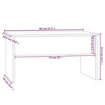 vidaXL Table basse chêne sonoma 80x50 5x41 5 cm bois d'ingénierie